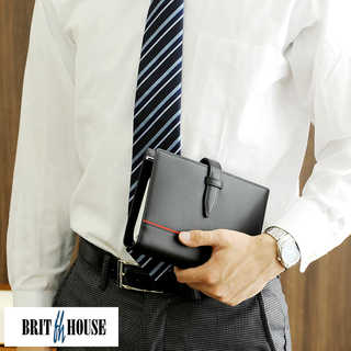 BRIT HOUSE カーボンレザーシステム手帳 バイブルサイズ Carbon Split Leather