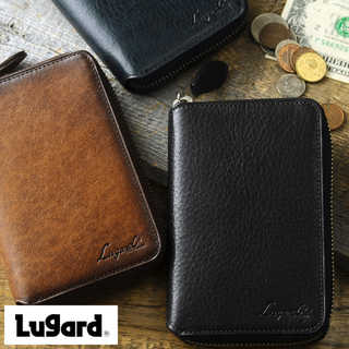 青木鞄 二つ折り 財布 ラウンドファスナー 本革 Lugard G-3