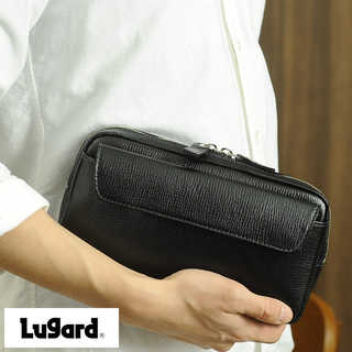 青木鞄 Lugard 2way ショルダー クラッチバッグ BALBOS ブラック