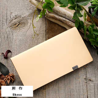 所作 shosa 長財布 白ヌメ革 Long Wallet ナチュラル