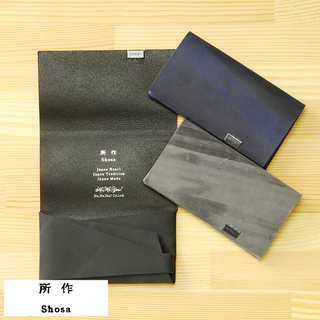 所作 shosa 名刺入れ オイルヌバック Card Case
