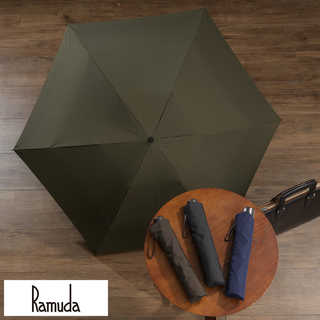 Ramuda メンズ 折りたたみ傘 強力撥水 60cm レインドロップ レクタス 6本骨 軽量