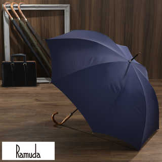 Ramuda メンズ 傘 70cm 強力撥水 レインドロップ レクタス 8本骨 鉄木持ち手 細巻き 軽量 カーボン