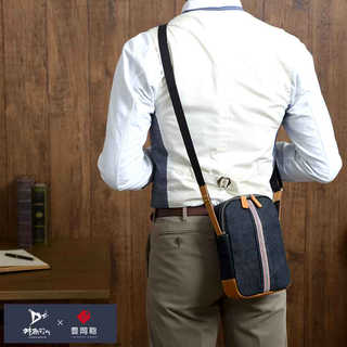 豊岡鞄 × 井原デニム セルビッチ ミニショルダーバッグ ネイビー