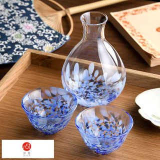 津軽びいどろ 岩清水 徳利 おちょこ 3点セット