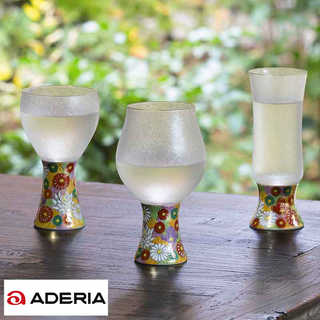 ADERIA 日本酒グラス みぞれ九谷 サケクラフト 日本酒 グラスセット 日本製 おしゃれ 和風 冷酒 日本酒好き