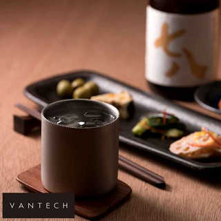 VANTECH お酒を熟成させる ステンレス ロックグラス 二層構造 78mm premium