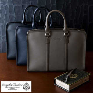 青木鞄 COMPLEX GARDENS 角シボ 牛革 3方開き ビジネスバッグ 裟竭羅 メンズ ブリーフケース 本革 日本製 A4 2way