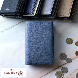 青木鞄 la GALLERIA ミドル 二つ折り財布 小銭入れあり Cervo