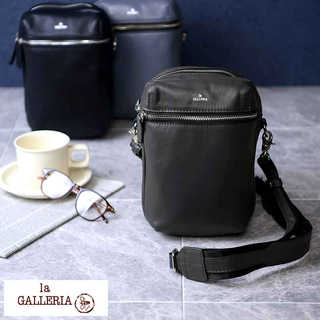 青木鞄 la GALLERIA ミニショルダーバッグ Aperto 縦型 ボックス
