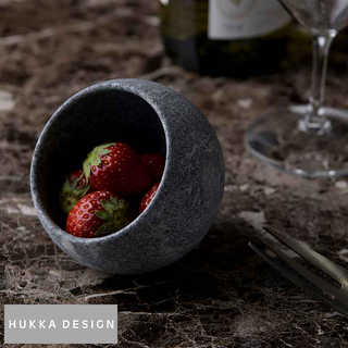 食器 北欧 おしゃれ 天然石 HUKKA DESIGN 小鉢 アイスクリームボウル カレリアンソープストーン 72  保冷 保温 フィンランド