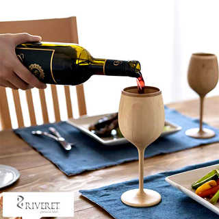 RIVERET ボルドー 竹製 赤ワイン ワイングラス