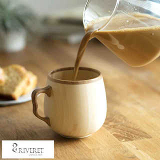 RIVERET カフェオレ マグカップ 竹製 コップ