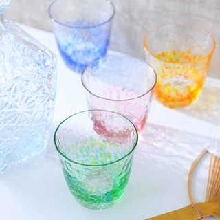 ハンドメイド ロックグラス 水の彩 235ml