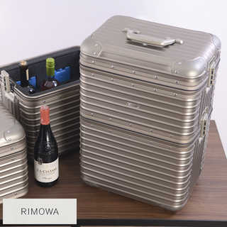 ワインケース 持ち運び RIMOWA WINE TOPAS TITANIUM  Europe  ワインボトル ワイングラス アルミ ケース パーティ 保護 守る