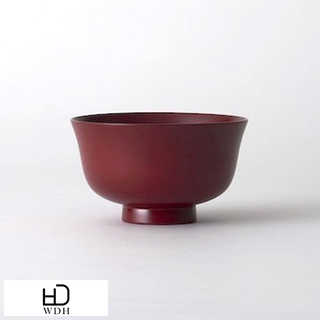 汁椀 漆器 日本製 木製 羽反汁椀 拭き漆 茜