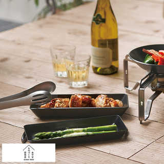 あやせものづくり研究会 錆びにくい鉄グリルプレート フタ付き Tetsu Grill