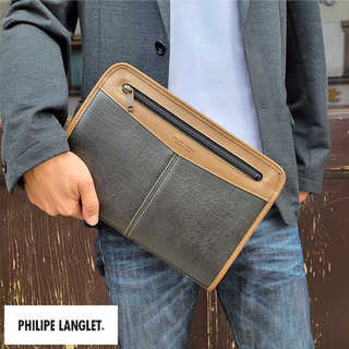 PHILIPE LANGLET セカンドバッグ 幅30cm