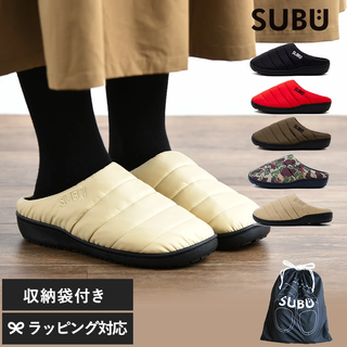 SUBU スブ 冬用サンダル PERMANENT mnr-0490 サンダル 2022秋冬/レディース 女性用/おしゃれ/つっかけ サボ/ルームシューズ/スリッパ/暖かい 温かい/アウトドア/ギフト プレゼント/