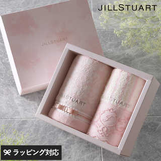 JILL STUART ジルスチュアート エレガンスフルール フェイスタオル2枚 ピンク NR-03006