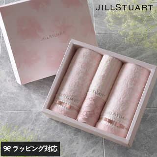 JILL STUART ジルスチュアート エレガンスフルール ウォッシュタオル1枚・フェイスタオル2枚 ピンク NR-03007