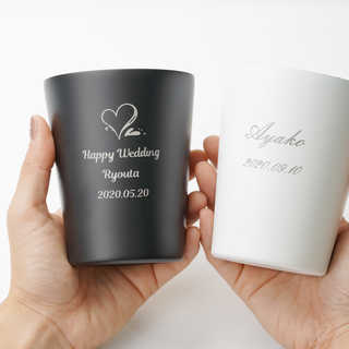 名入れ ペア ステンレスサーモタンブラー 360ml [ギフトボックス付き]