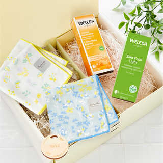 WELEDA（ヴェレダ）ハンドクリームセット[ミニタオル 刺繍名入れ]