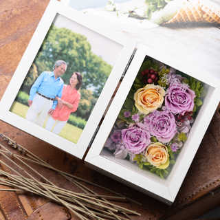 プリザフォトフレーム [長寿・敬老祝い向け]