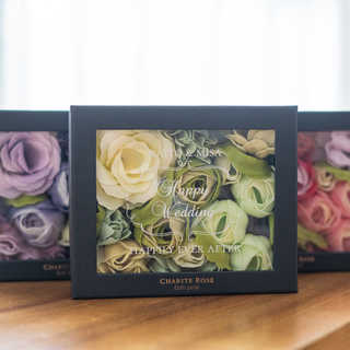 名入れ シャリテローズバスペタル 入浴剤   [デザインA 結婚祝い向け]  