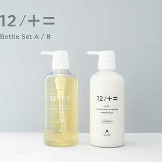12/JU-NI シャンプー コンディショナー ボトルセット 各500ml [Type-Aしっとり/Type-Bさらさら]