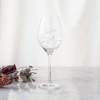 【名入れ】クリスタルワイングラス