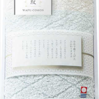 和布小紋 Modern フェイスタオル(グリーン) KWFK-101 GR