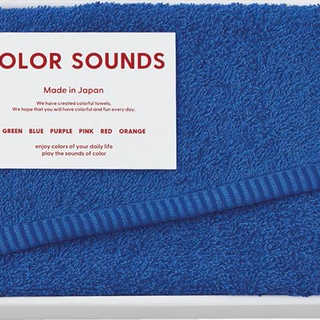 COLOR SOUNDS フェイスタオル CSD2510BL ブルー