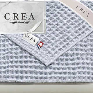 CREA×今治ワッフルソフト フェイスタオル(ブルー) CRW9150-BL