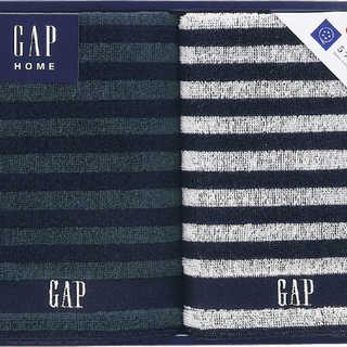 GAP HOME NEW ボーダーギフト フェイスタオル2P 54-3049250