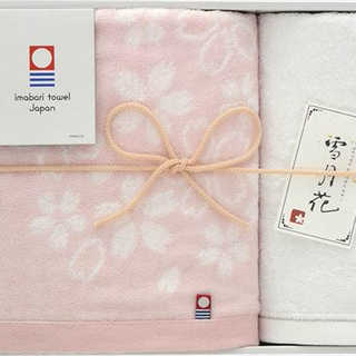 今治製タオル 雪月花~さくら~ バスタオル&ウォッシュタオル SG88250