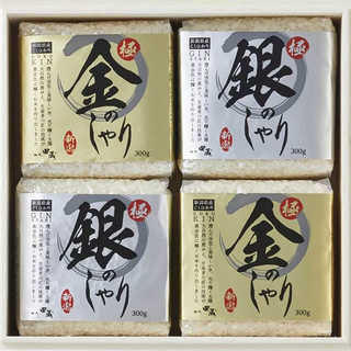 初代田蔵 木箱入り極金のしゃり・極銀のしゃり食べくらべギフトセット KKGG-3