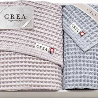 CREA×今治ワッフルソフト バスタオル&フェイスタオル CRW9500-PU パープル