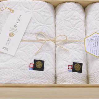 今治小町 白無垢Ⅱバスタオル&フェイスタオル2P木箱入 TIK8004204