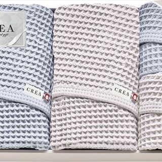CREA×今治ワッフルソフト バスタオル2P&フェイスタオル2P CRW91000