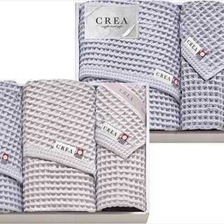 CREA×今治ワッフルソフト バスタオル3P&フェイスタオル3P CRW91500