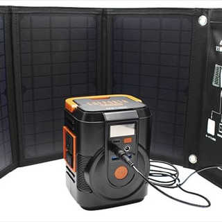 Solpa エネポルタ これだけで安心!簡単ポータブル電源&ソーラーパネルセット EPB-120SS