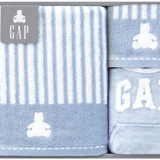 baby GAP ミニバスタオル&ウォッシュタオル&スタイ 54-5019300B ブルー