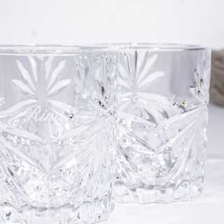 【名入れ】ロックグラスペア オアシス