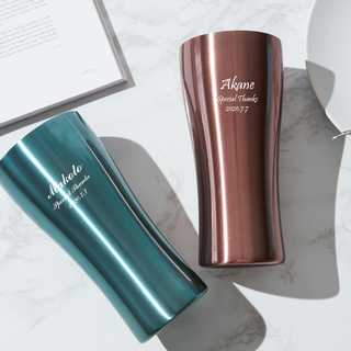 【名入れ】ペア真空ステンレスタンブラー435（チタンコート）