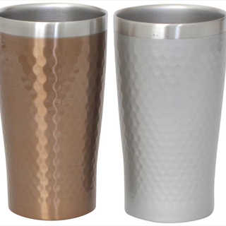リュクス ペアメタルサーモタンブラー340ml 29827 ブロンズ&シルバー