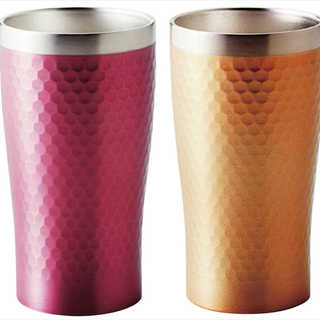 リュクス ペアメタルサーモタンブラー340ml 51432 ピンク&ゴールド
