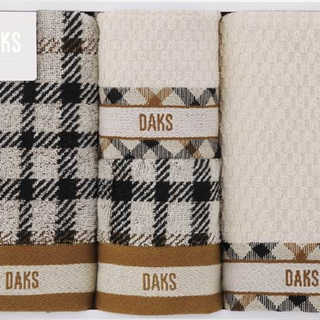 DAKS ダブルハウスチェック フェイスタオル2P&タオルハンカチ2P 55-3089400