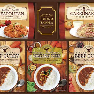 BUONO TAVOLA レストランカレー&味わいパスタソースセット BCF-CCX