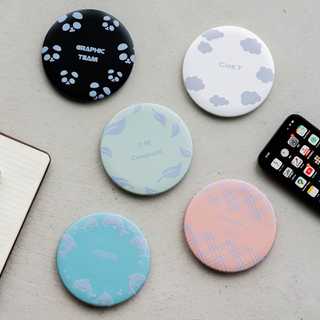 名入れ 丸形 ワイヤレス充電器 10W [高速充電/Qi充電器]